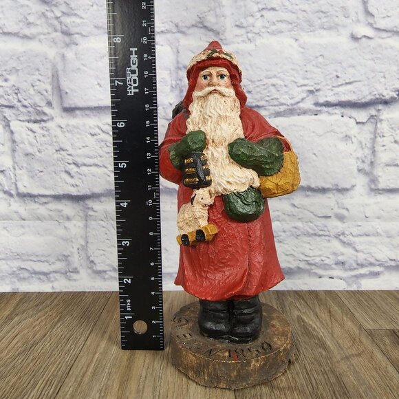 Wood World 1989 VTG 8" Santa Sweden 1850 Christmas Rustic Folk Art Hand Painted - Picture 10 of 10